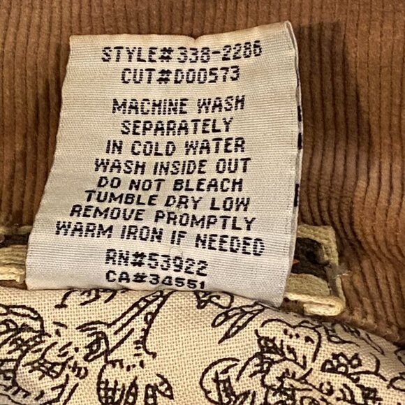 Department of Peace Corduroy Jacket XS Tan #132L - Picture 9 of 9